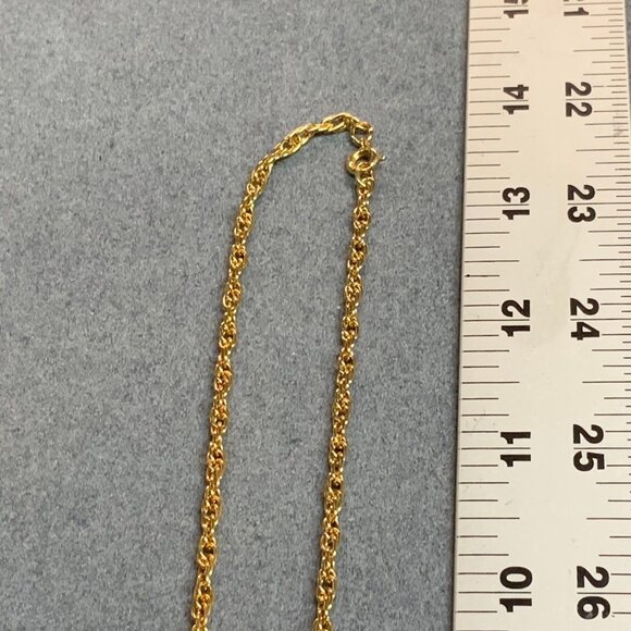 Clear Acrylic Rose Pendant Necklace 24 In Gold Chain Elegant Timeless Classic - Picture 6 of 6